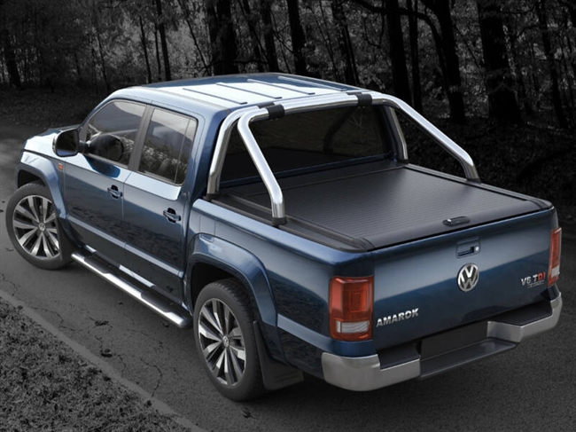 Roll cover Mountain Top - Sort fra RealTruck til VW Amarok Canyon D/C Årgang 2010-2022
